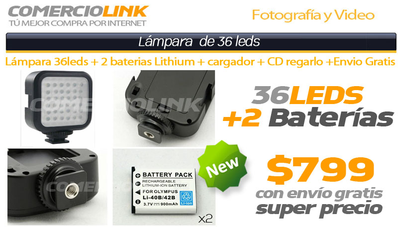 lampara de 36 leds